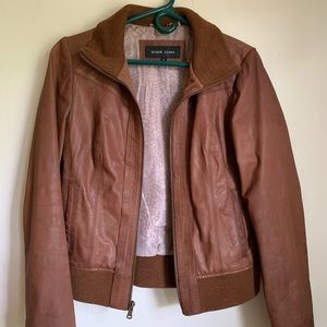 Leather‎ Bomber Jacket